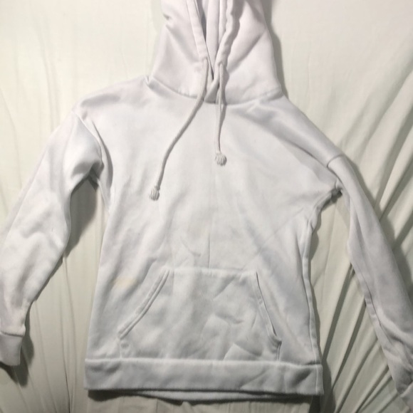 White hoodie with best friends on the back and a rose size XL 14/16 - Picture 2 of 2